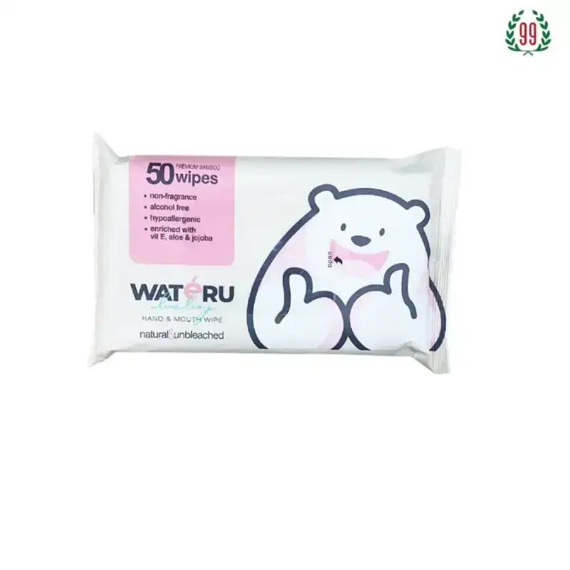 Pekanbaru Wateru Baby Wipes Hand&Mouth 50S