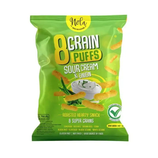 Pekanbaru Nola 8 Grain Puffs Sour Crm&Onion 50Gr