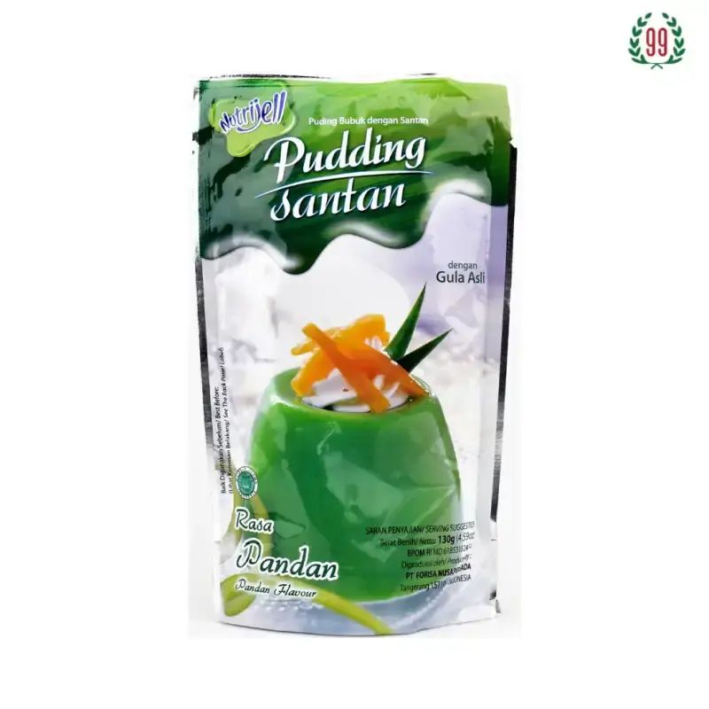 Pekanbaru Nutrijell Pudding Santan Pandan 130Gr