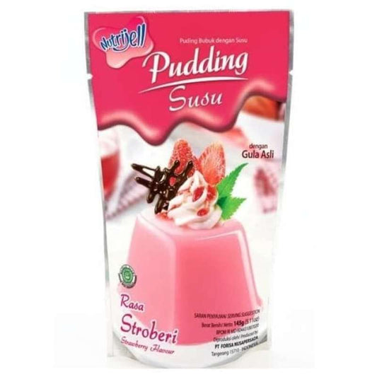 Pekanbaru Nutrijell Pudding Susu Strawbery 145Gr
