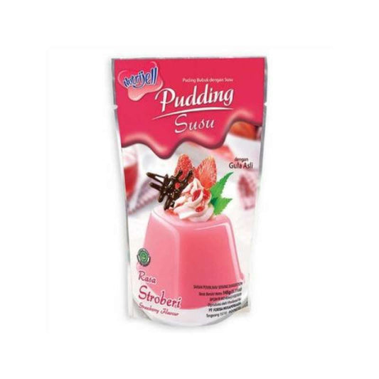 Pekanbaru Nutrijell Puding Susu Korean Strawberry 145 G