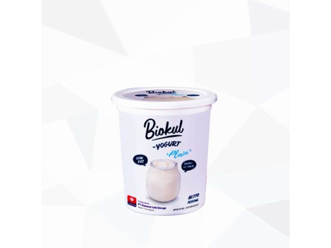 Pekanbaru Biokul Yogurt Stirred Plain 1000Ml Cup