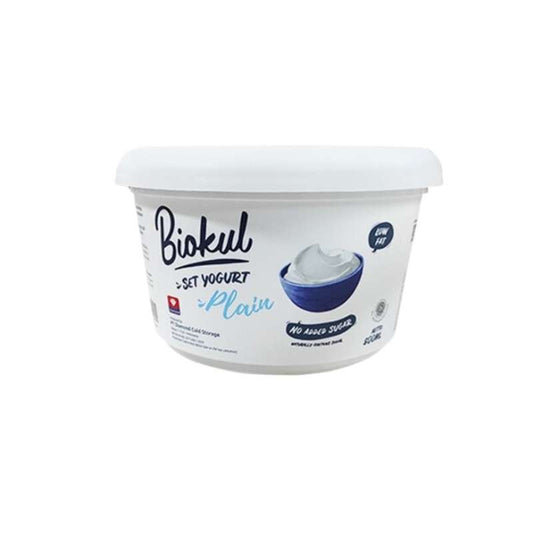 Pekanbaru Biokul Natural Set Yogurt Plain 500Ml