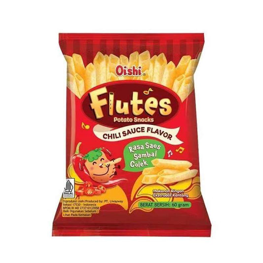 Pekanbaru Oishi Flutes Rasa Saos Sambal Colek 60Gr