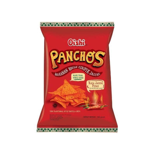 Pekanbaru Oishi Panchos Rasa Jagung Pedas 140Gr
