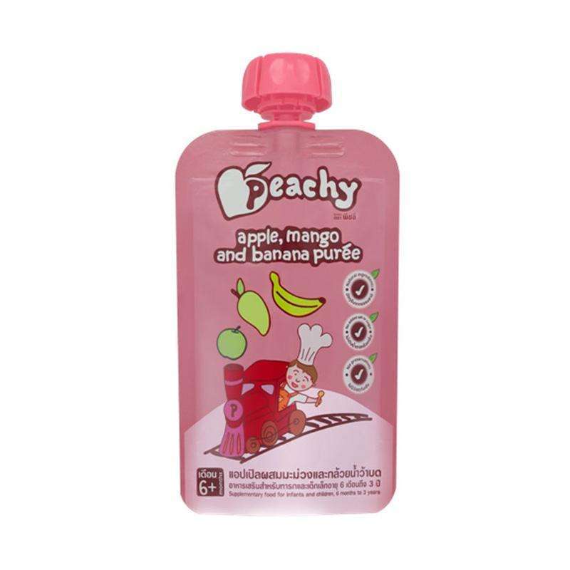 Pekanbaru Peachy Apple Mango And Banana Puree 110G