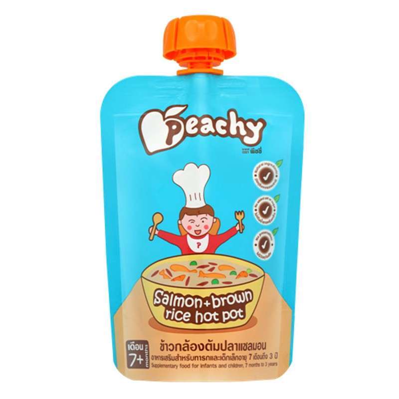 Pekanbaru Peachy Salmon Brown Rice Hot Pot 125Gr