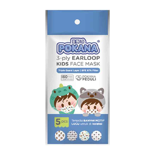 Pekanbaru Pokana Mask Kids Earloop 5'S