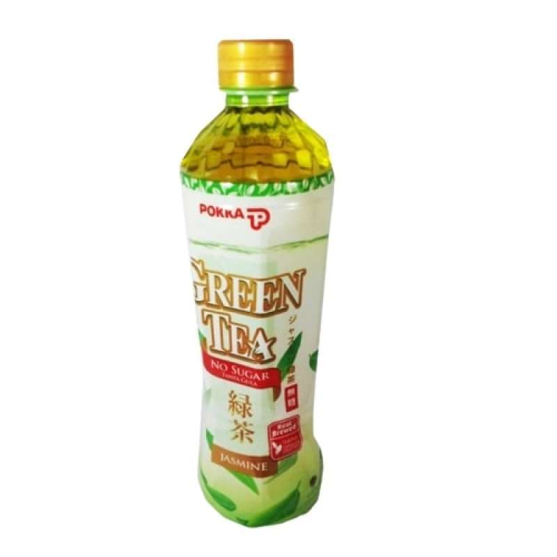 Pekanbaru Pokka Green Tea Jasmine No Sugar 450Ml