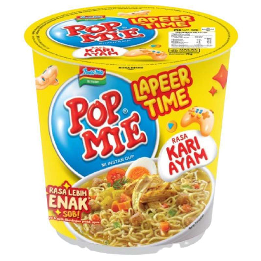 Pekanbaru Pop Mie Kari Ayam Lapeer Time 75G Cup