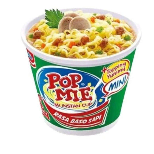 Pekanbaru Pop Mie Snek Baso Sapi 38Gr Cup
