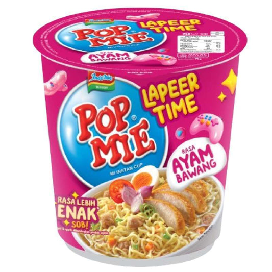 Pekanbaru Pop Mie Ayam Bawang Lapeer Time 75G Cup