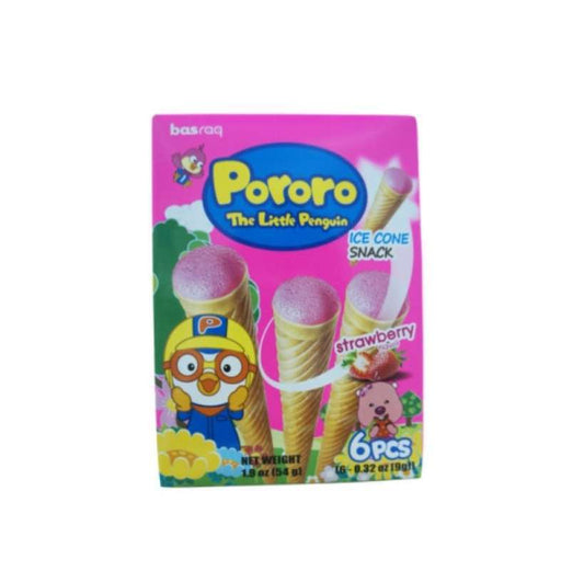 Pekanbaru Pororo Bingbing Ice Cone Strawberry 54Gr