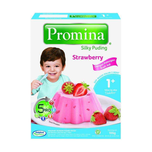 Pekanbaru Promina Silky Puding Strawberry 100Gr
