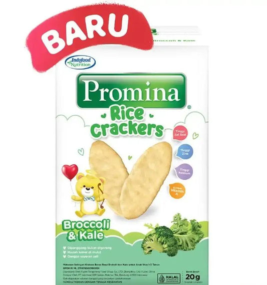 Pekanbaru Promina Rice Crackers Broccoli&Kale 20Gr
