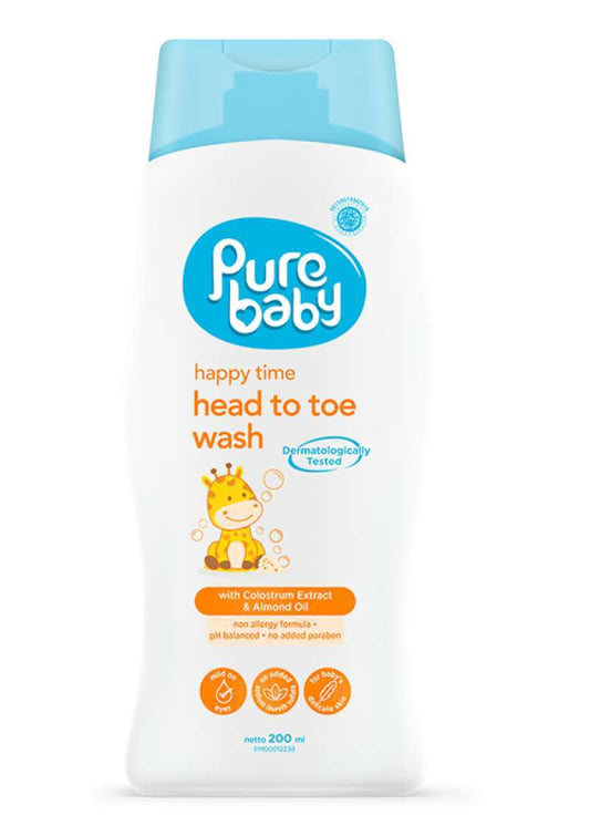 Pekanbaru Pure Baby Hair&Body Wash Almond Oil 200M