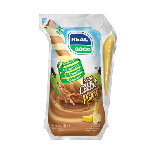 Pekanbaru Real Good Susu Rasa Coklat Pisang 180Ml