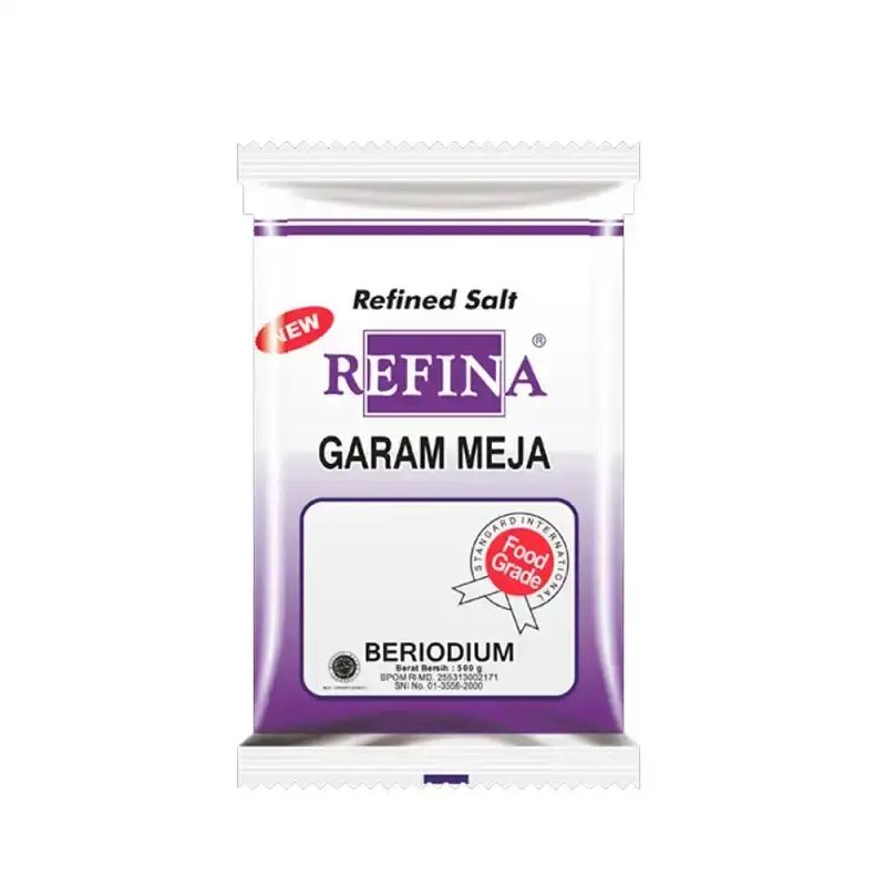 Pekanbaru Refina Garam Meja Murni 500Gr Pak