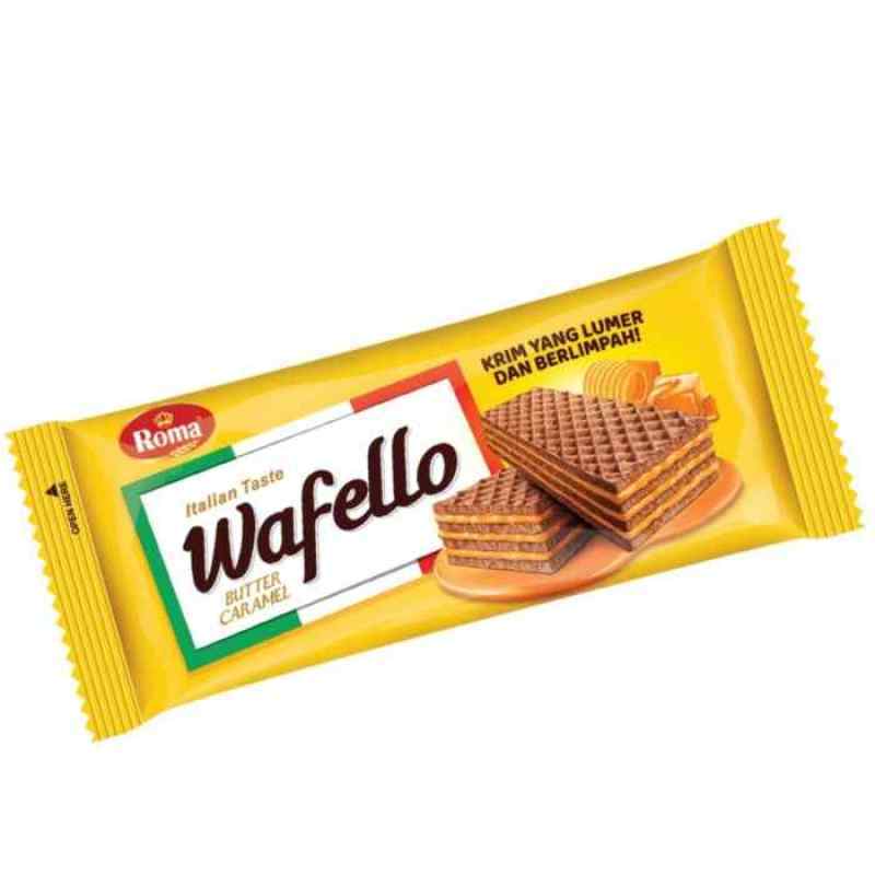 Pekanbaru Roma Wafer Wafello Butter Caramel 114Gr