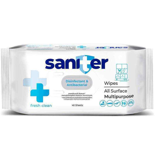 Pekanbaru Saniter Surface Multipurpose Wipes 40S