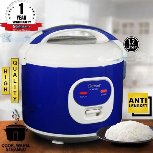 Pekanbaru Magic Com Cosmos Crj-1803 1.2 L Anti Lengket Rice Cooker Cosmos Crj 1803 1,2 Liter
