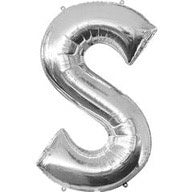 BALON FOIL SILVER BALON HURUF Angka 16 inch 40 cm Ulang Tahun Love Star ABCDEFGHIJKLMNOPQRSTUVWXYZ Balloon Supplies Happy Birthday