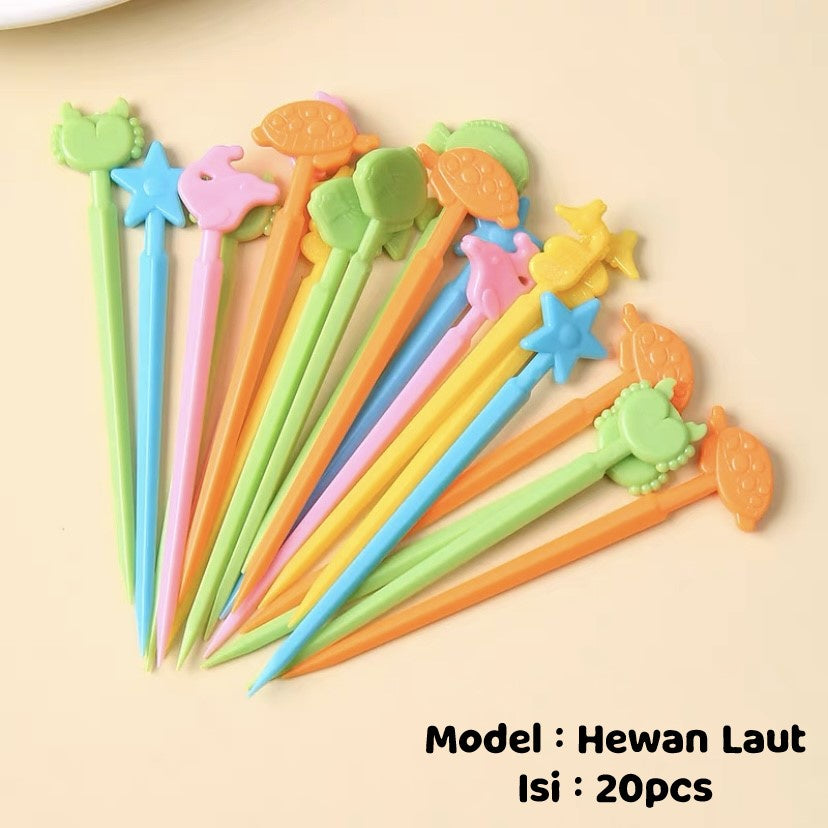 Pekanbaru Garpu / Tusuk Bento Lucu Unik Mini