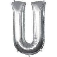 BALON FOIL SILVER BALON HURUF Angka 16 inch 40 cm Ulang Tahun Love Star ABCDEFGHIJKLMNOPQRSTUVWXYZ Balloon Supplies Happy Birthday