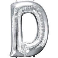 BALON FOIL SILVER BALON HURUF Angka 16 inch 40 cm Ulang Tahun Love Star ABCDEFGHIJKLMNOPQRSTUVWXYZ Balloon Supplies Happy Birthday