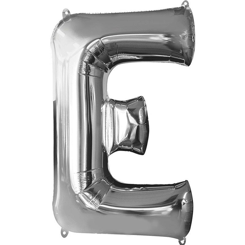 BALON FOIL SILVER BALON HURUF Angka 16 inch 40 cm Ulang Tahun Love Star ABCDEFGHIJKLMNOPQRSTUVWXYZ Balloon Supplies Happy Birthday