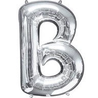 BALON FOIL SILVER BALON HURUF Angka 16 inch 40 cm Ulang Tahun Love Star ABCDEFGHIJKLMNOPQRSTUVWXYZ Balloon Supplies Happy Birthday