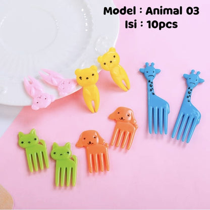 Pekanbaru Garpu / Tusuk Bento Lucu Unik Mini