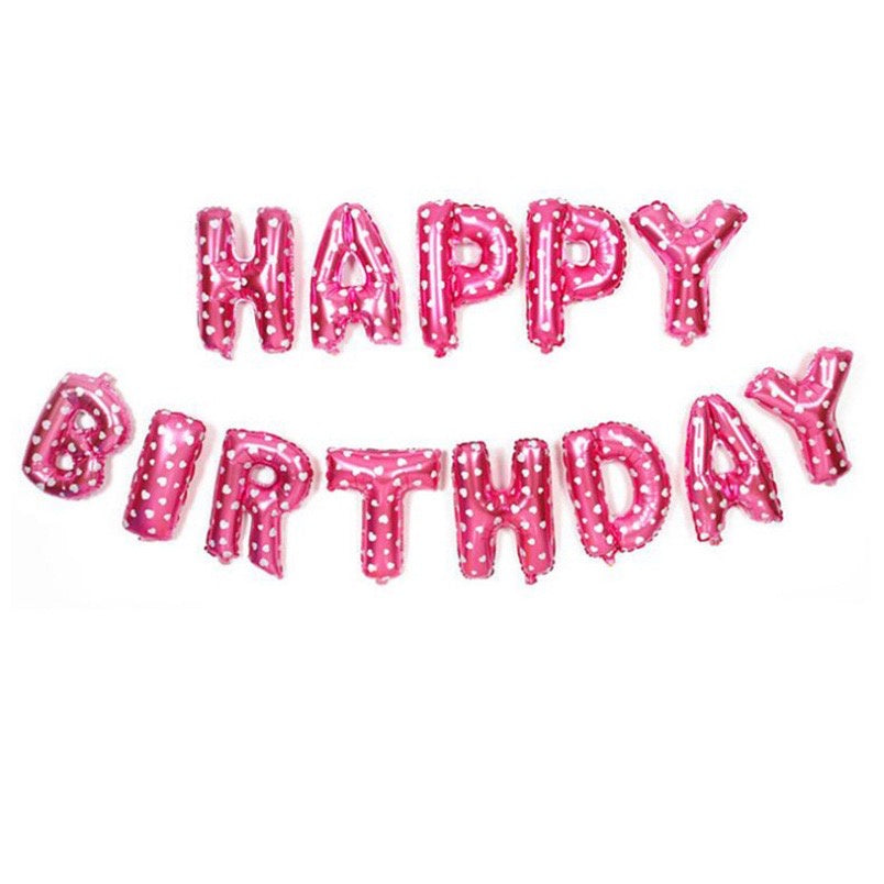 HR-PAKET BALON HAPPY BIRTHDAY Warna Warni 1 Set Balon Foil Rainbow 34 Cm Balon Ulang Tahun  Murah