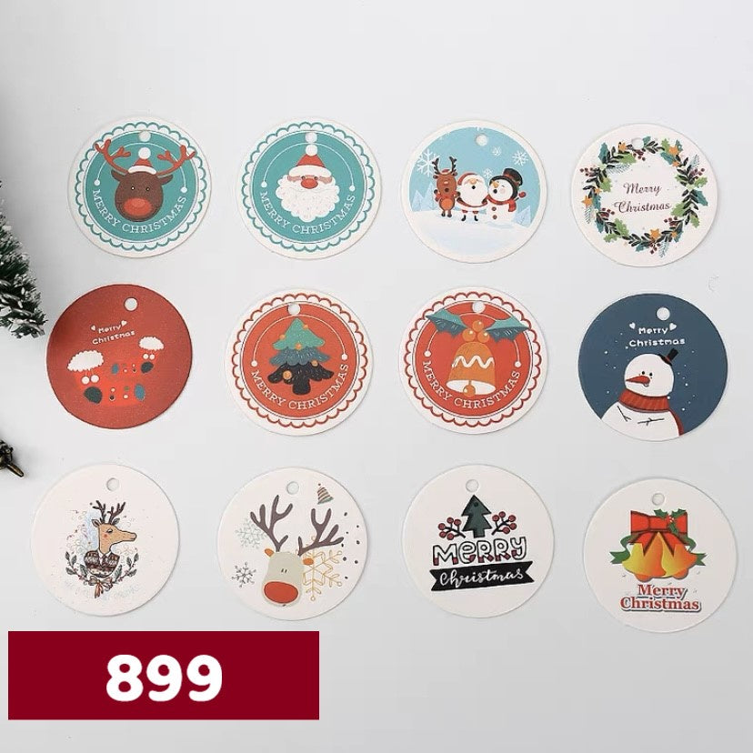 Pekanbaru Christmas Hang Tag / Tag Natal Berbagai Motif Per Pack
