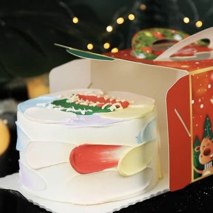 Pekanbaru Christmas Cake Box / Kotak Kue Natal Handle Berbagai Ukuran