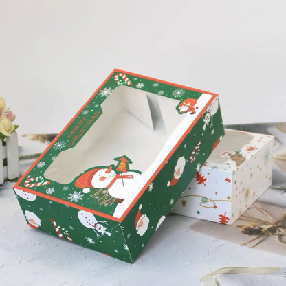 Pekanbaru Christmas Cake Box / Kotak Kue Natal Persegi Panjang Warna Warni