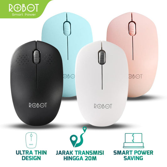 Pekanbaru Mouse Wireless Robot M210 2.4G Optical Usb