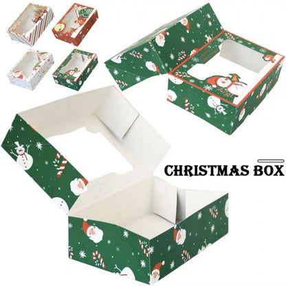 Pekanbaru Christmas Cake Box / Kotak Kue Natal Persegi Panjang Warna Warni