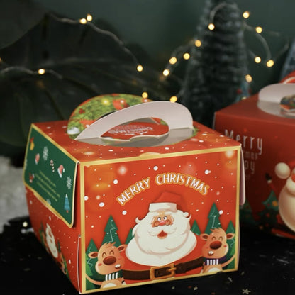 Pekanbaru Christmas Cake Box / Kotak Kue Natal Handle Berbagai Ukuran