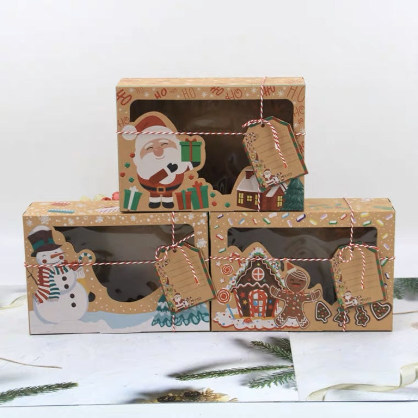 Pekanbaru Christmas Cake Box / Kotak Kue Natal Persegi Panjang Kraft