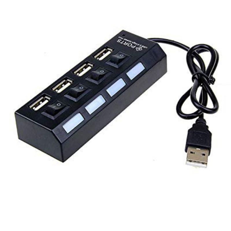 Pekanbaru (4 In 1 )Usb Hub Saklar 4 Port Output On/Off 4In1 High Speed Usb Hub 4 In 1 Usb