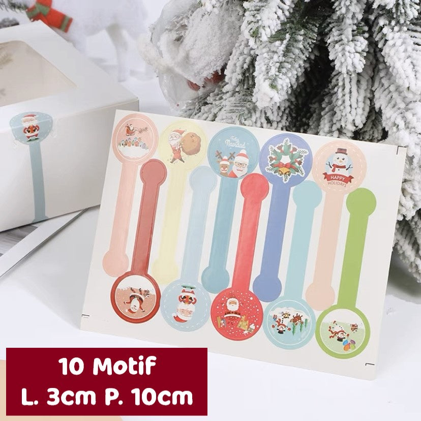 Pekanbaru Christmas Sticker / Sticker Hampers Natal Lembaran Berbagai Motif