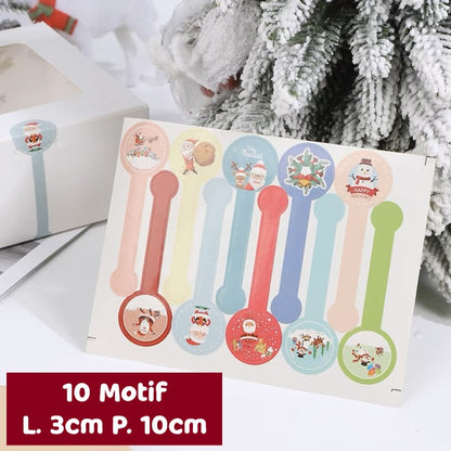 Pekanbaru Christmas Sticker / Sticker Hampers Natal Lembaran Berbagai Motif