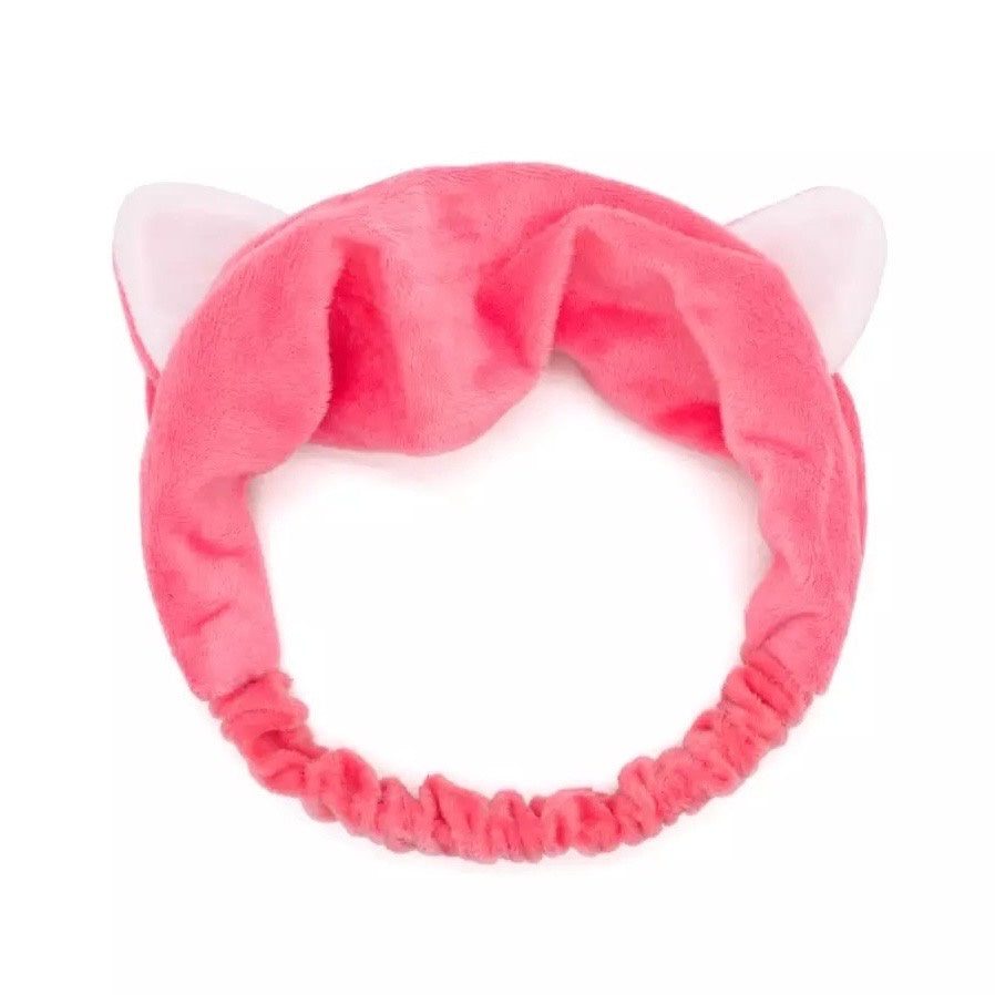 HR- Bandana Bando Korea Import Headband Kain Karet Motif Kuping Kucing Telinga Kelinci Kepala Rambut