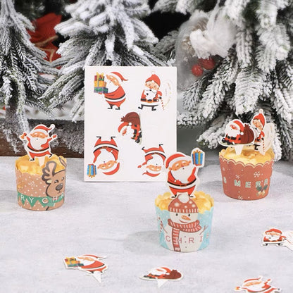 Pekanbaru Christmas Mini Topper / Topper Natal Kertas Per Lembar