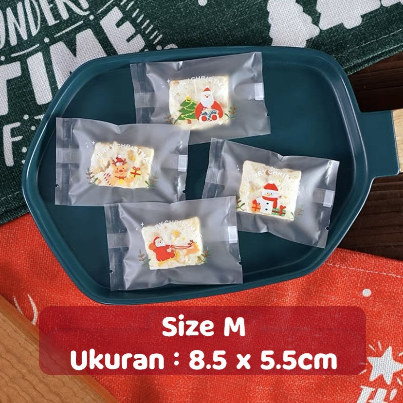 Pekanbaru Plastik Cookies Christmas / Natal Doff Bening Non-Seal Per Pack