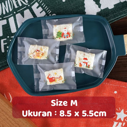 Pekanbaru Plastik Cookies Christmas / Natal Doff Bening Non-Seal Per Pack