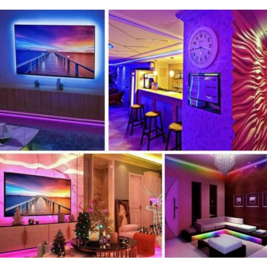 Pekanbaru Lampu Led Strip 5050 Warna Putih Merah Biru Hijau Kuning(Warm White) Per Meter