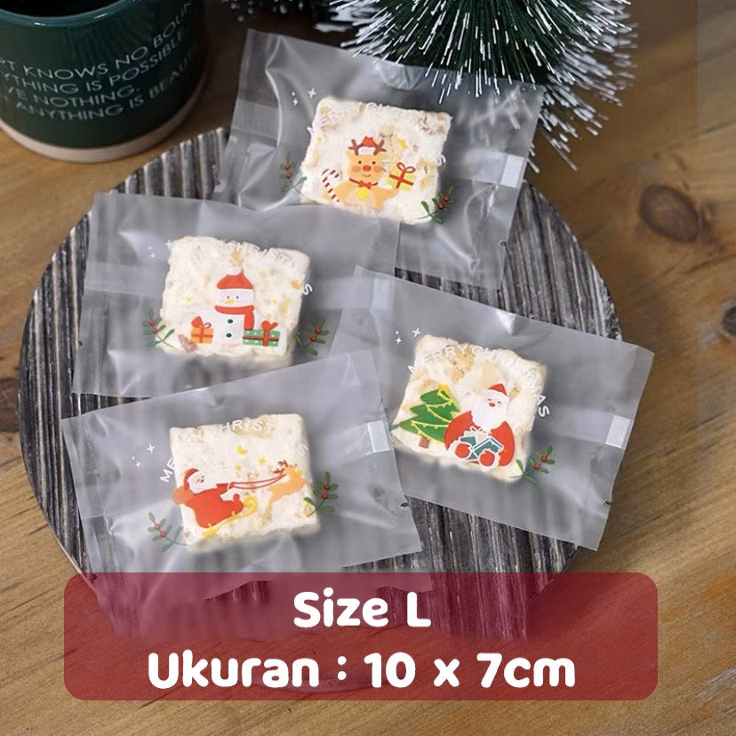 Pekanbaru Plastik Cookies Christmas / Natal Doff Bening Non-Seal Per Pack