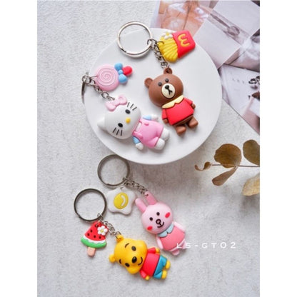Pekanbaru Gantungan Kunci Premium/Unicorn/Bear/Cartoon
